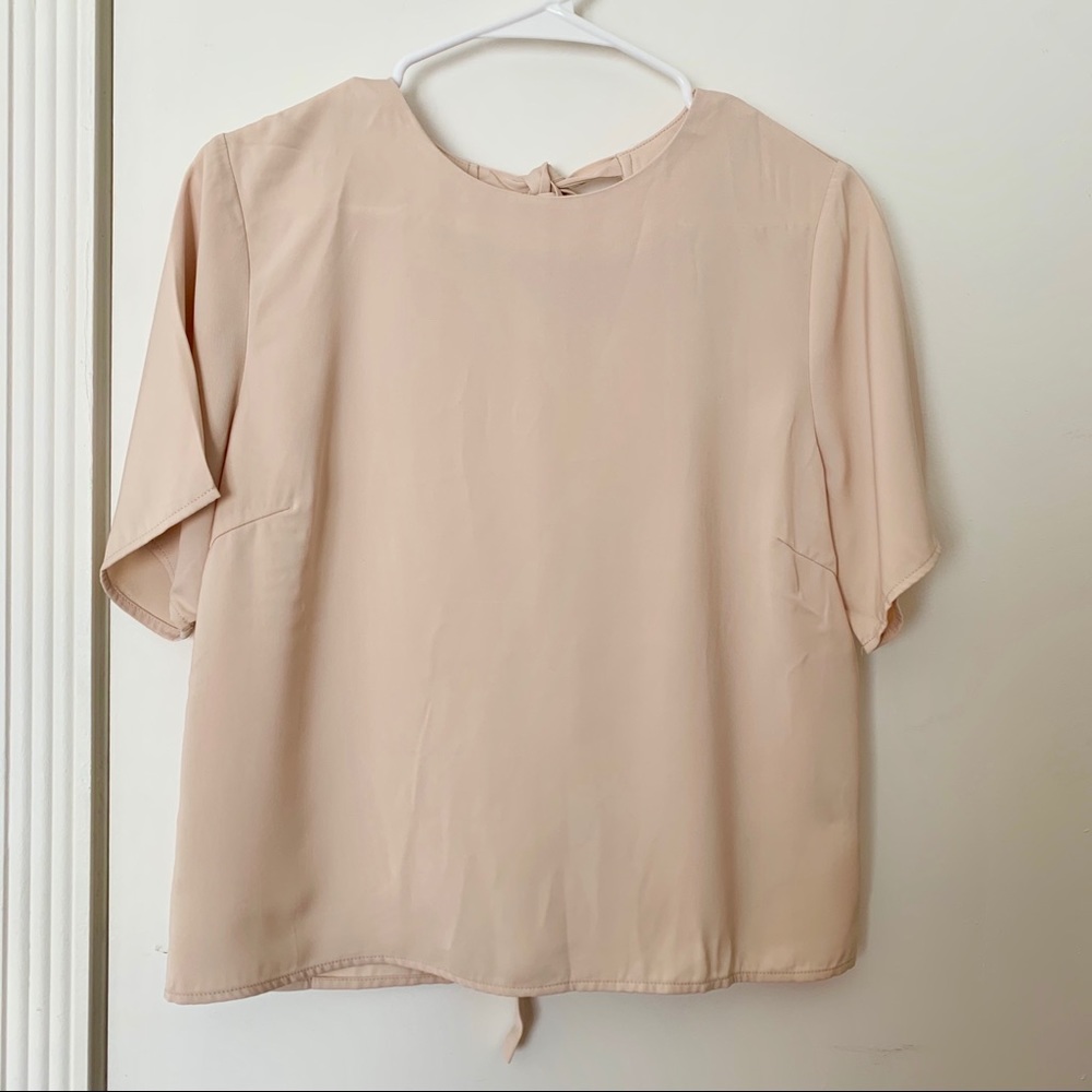 3/$15 Pomelo Bow Tie Open Back Top